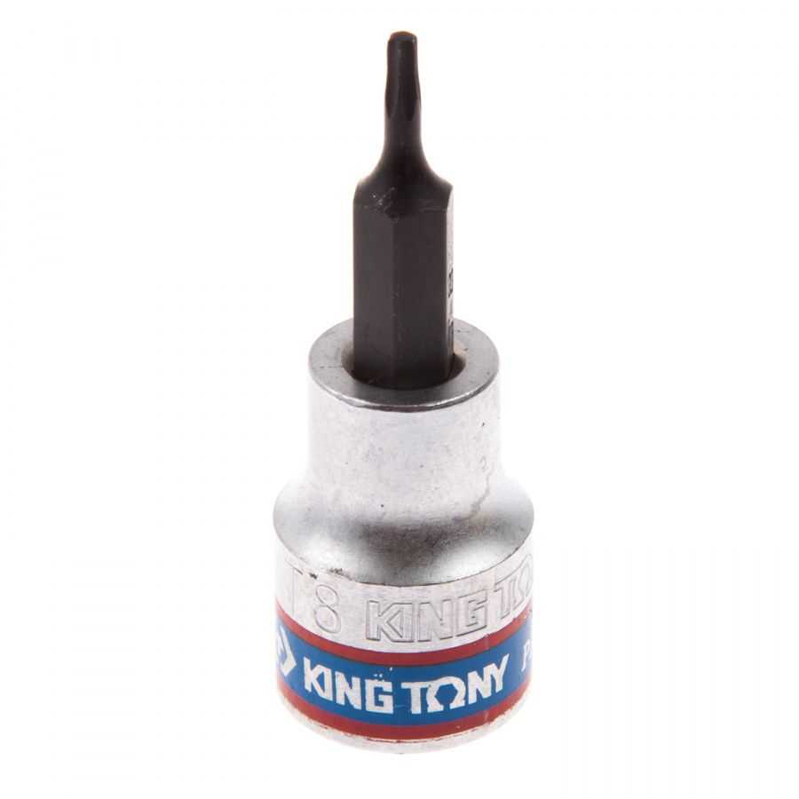 Насадка (бита) торцевая 3/8", TORX, T8, L = 50 мм KING TONY 302308 Насадки фото, изображение